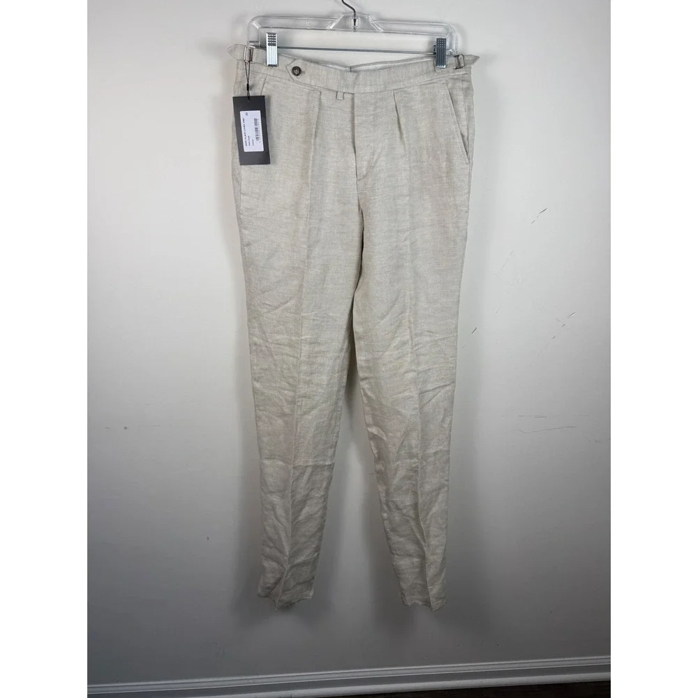 Men's Linen Blend Dress Pants - Picture 1 of 6